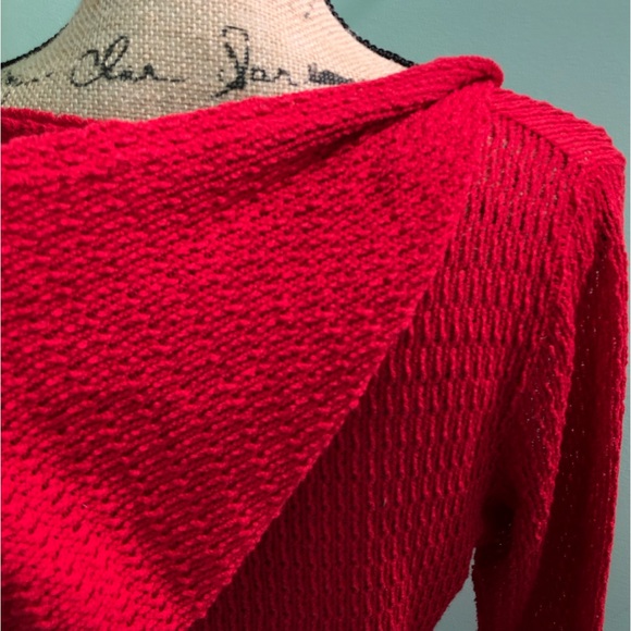 Daisies Red Hooded Cardigan NWOT!💋 - Picture 4 of 12